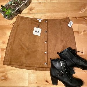 Jack by BB Dakota Faux Suede Skirt